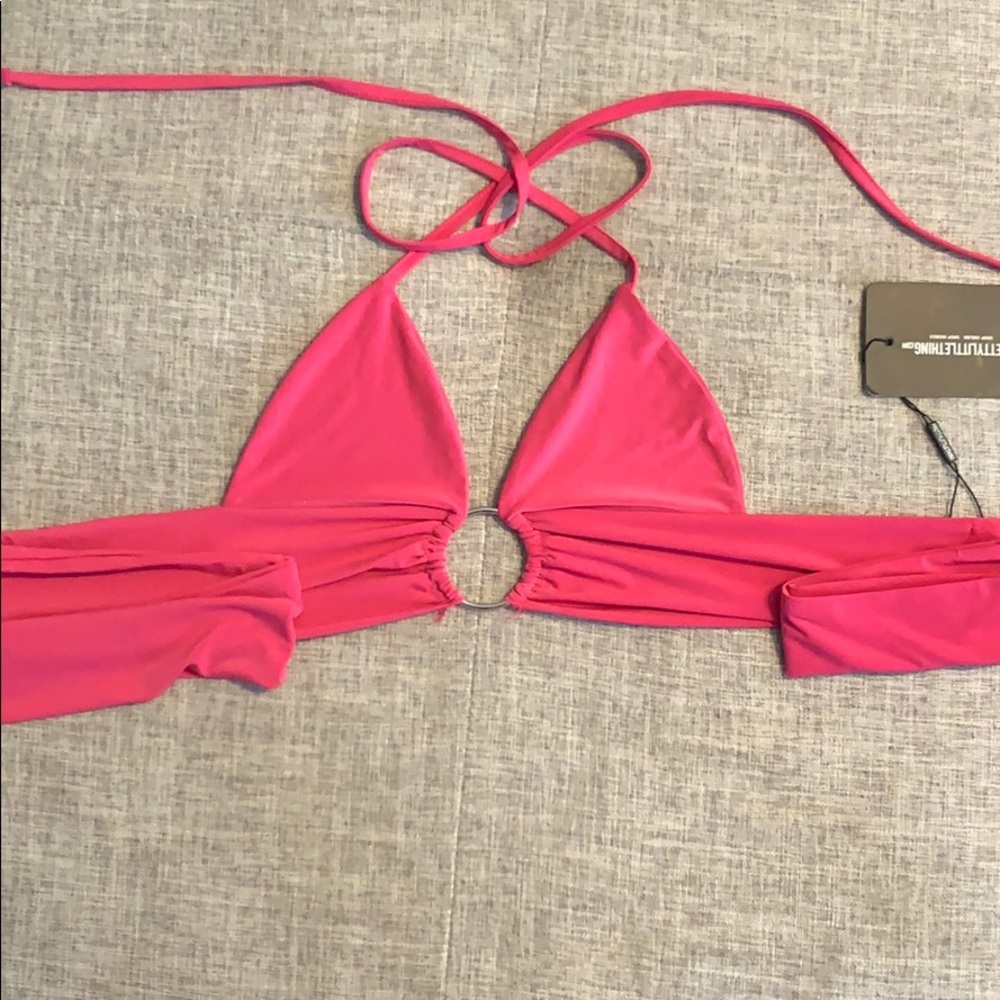 bright pink top